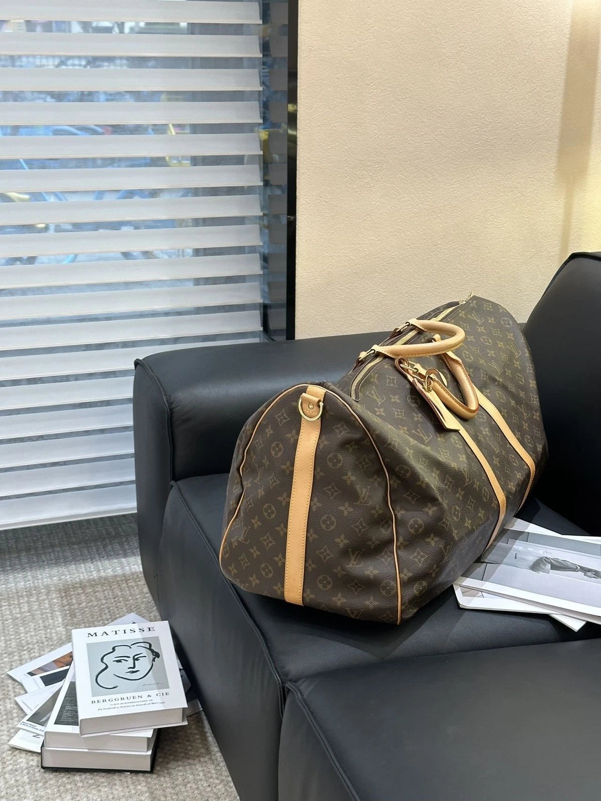 Louis Vuitton Canvas Keepall60 Travel Bag For Women