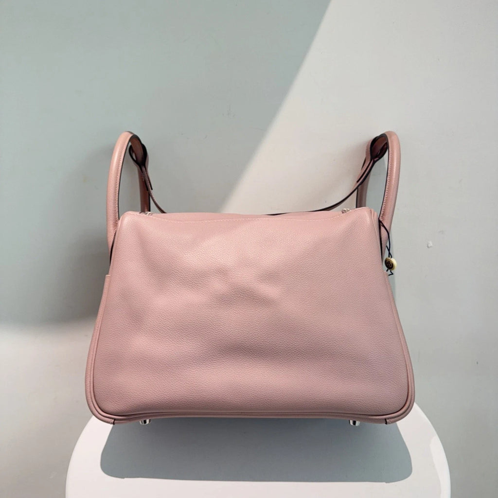 Hermes Lindy 30 Top Handle Bag Clemence Leather Shoulder