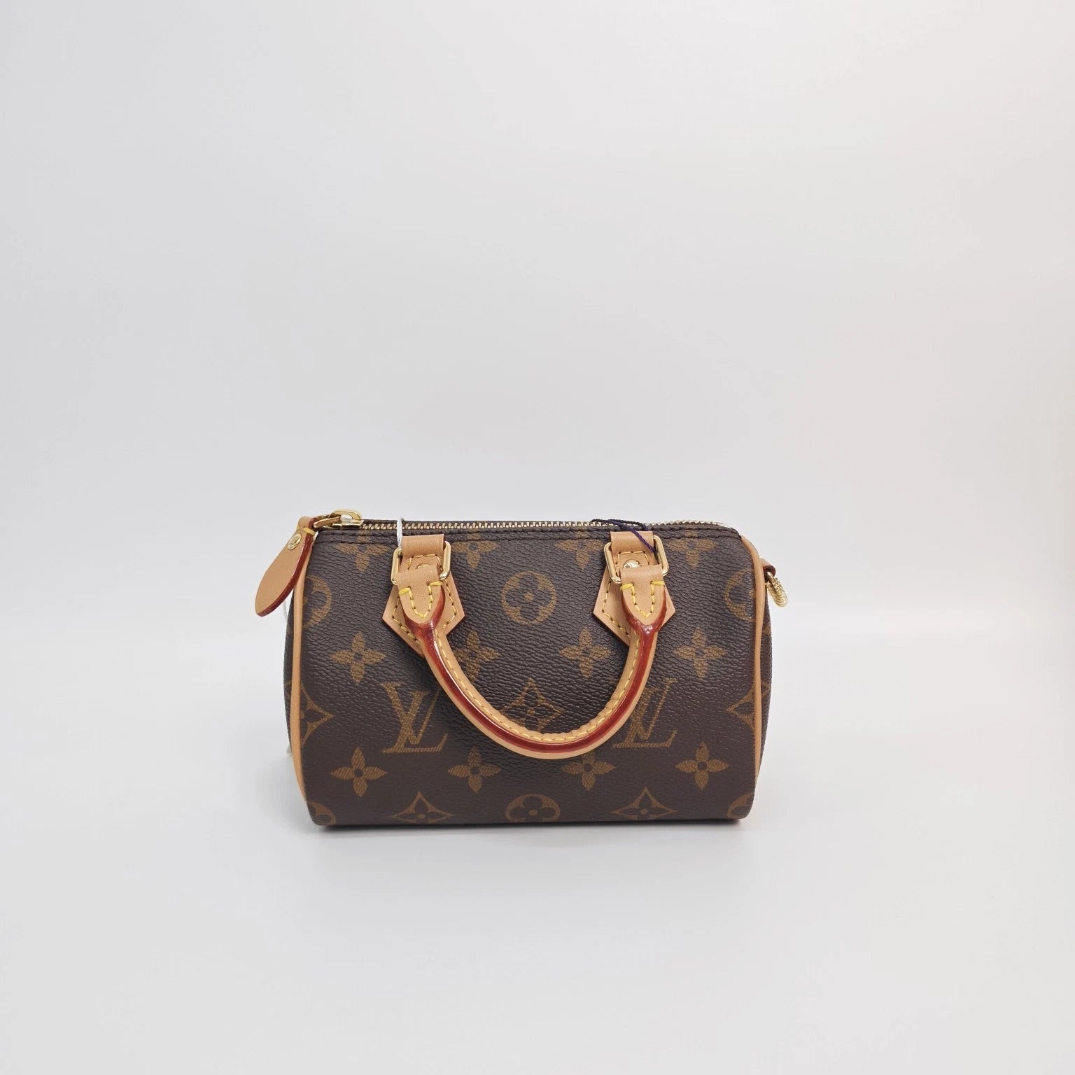 Louis Vuitton Speedy Nano Monogram Canvas Crossbody Bag For Women
