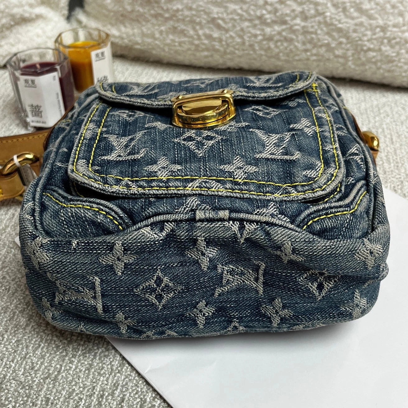 Louis Vuitton Organizer de Poche Denim Camera Bag Monogram Crossbody