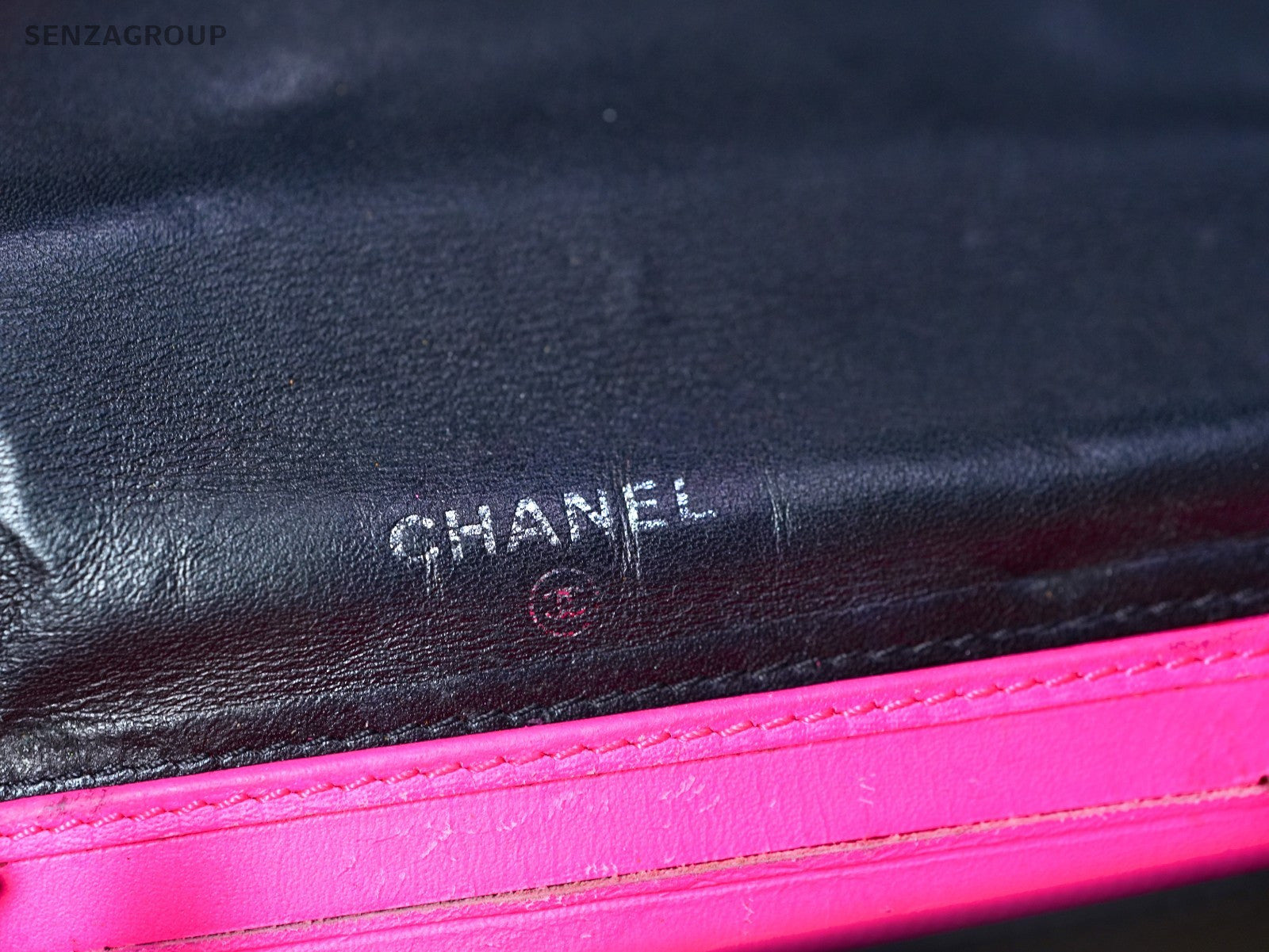 CHANEL Cambon Matelasse Purse Black Wallet Leather