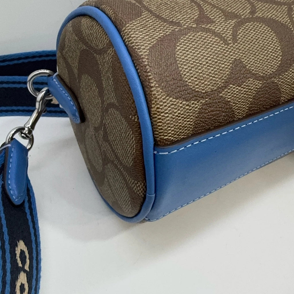 Coach Lacey 19 PVC Logo Printed Boston Crossbody Handbag For Women