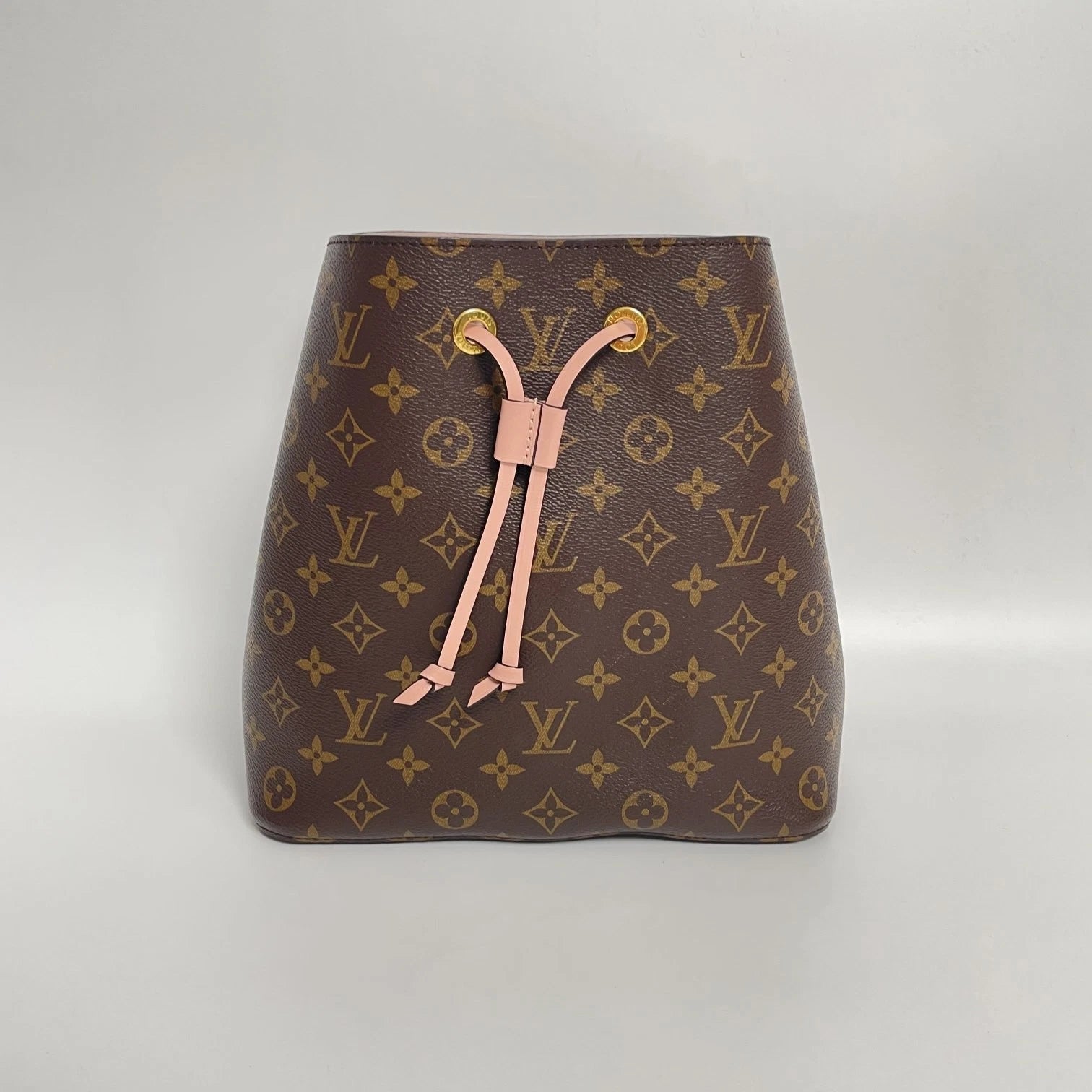 Louis Vuitton NeoNoe Monogram Canvas Medium Pink Bucket Bag For Women
