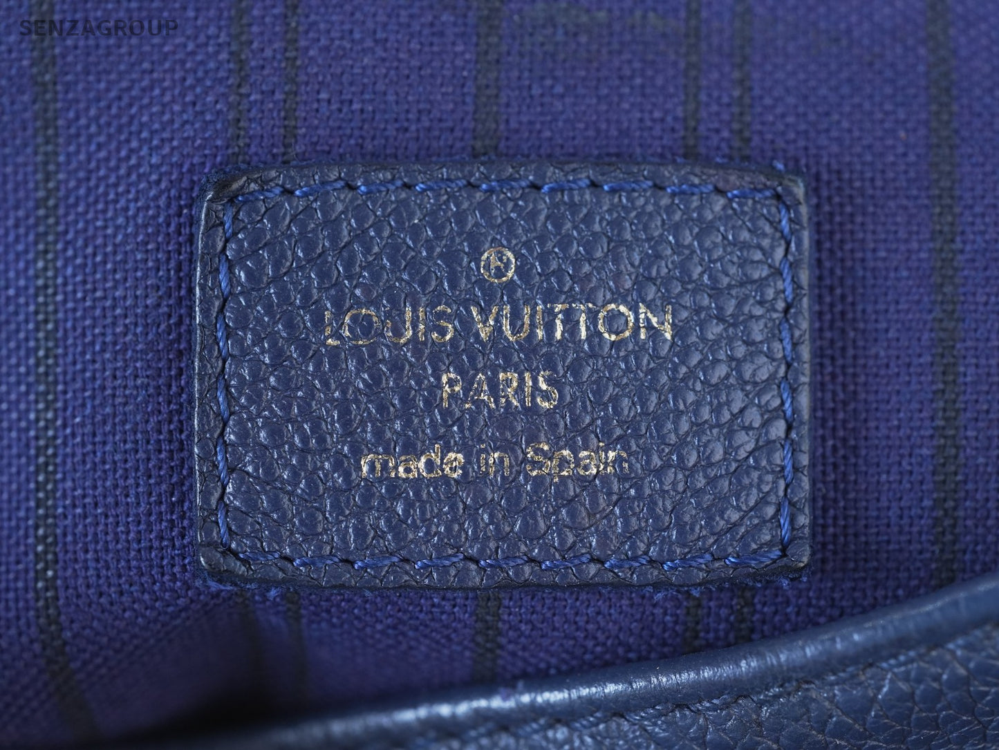 Louis Vuitton Monogram Empreinte Hobo Blue Top Handle 2WAY Shoulder bag