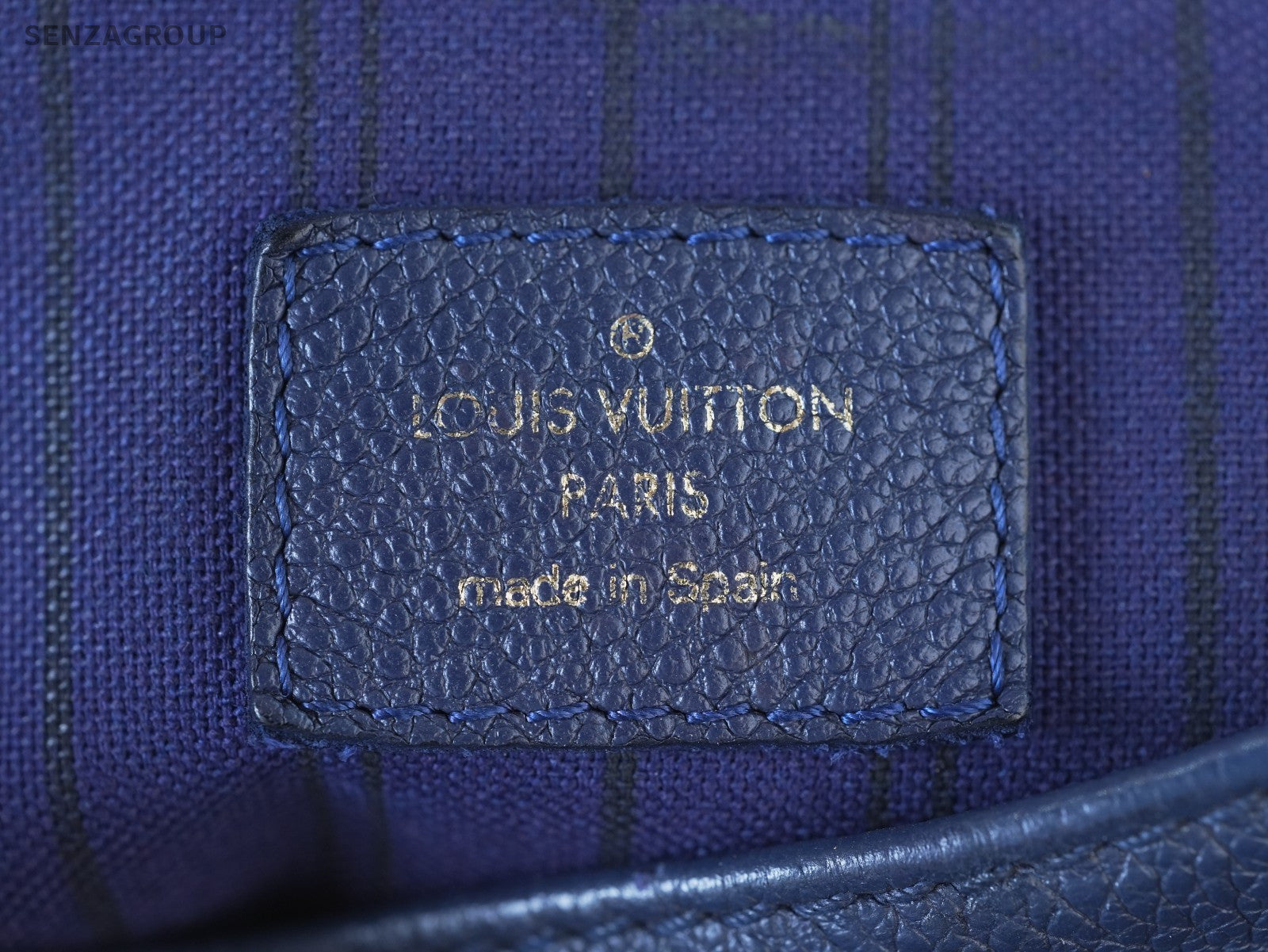 Louis Vuitton Monogram Empreinte Hobo Blue Top Handle 2WAY Shoulder bag