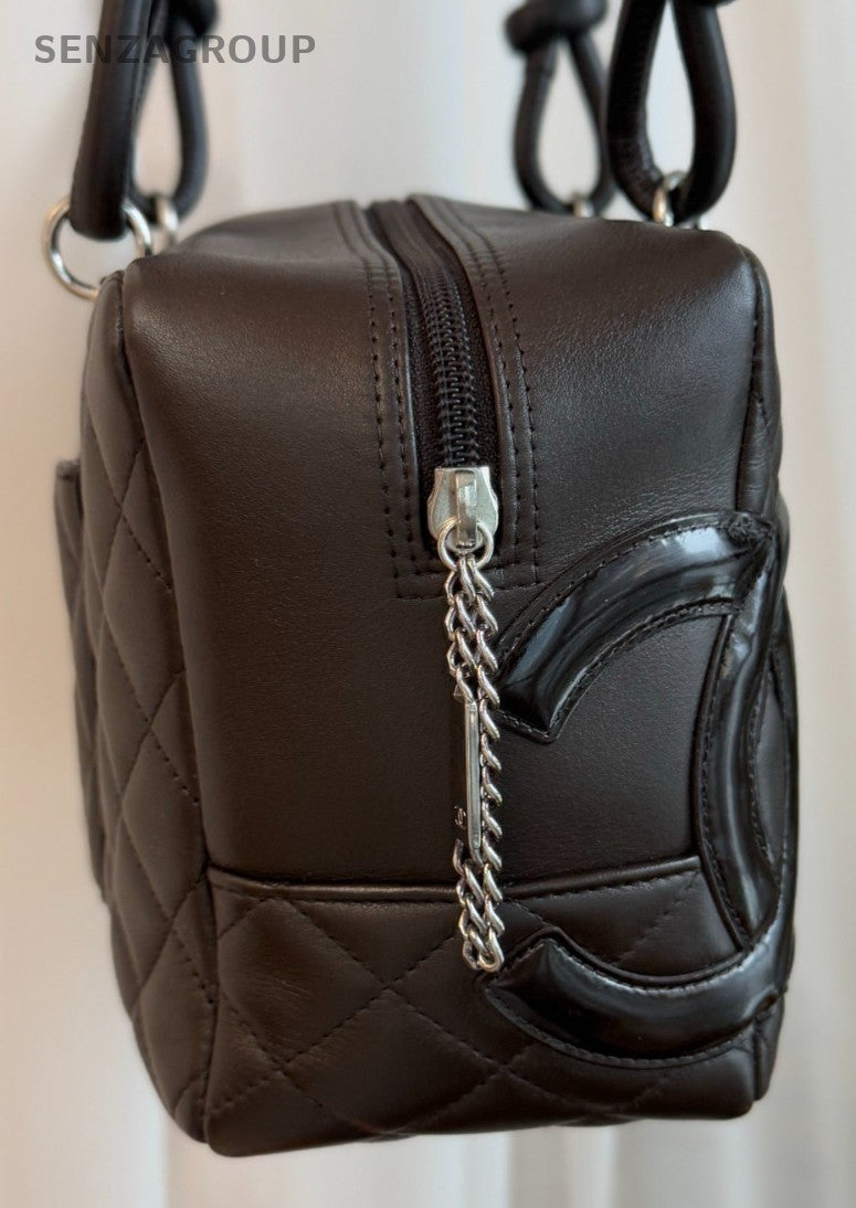 Chanel Cambon Pillow Bag Top Handle Shoulder Bag Women Black