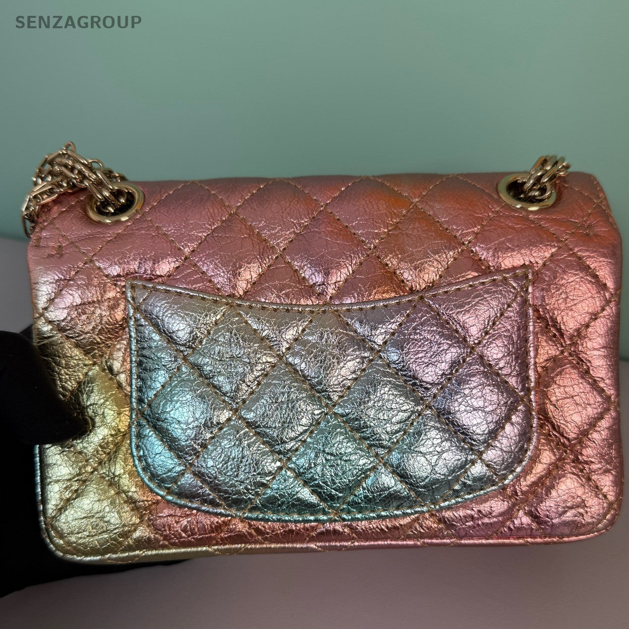 Chanel 2.55 Classic Quilted Colorful Chain Shoulder Bag Women Fashion