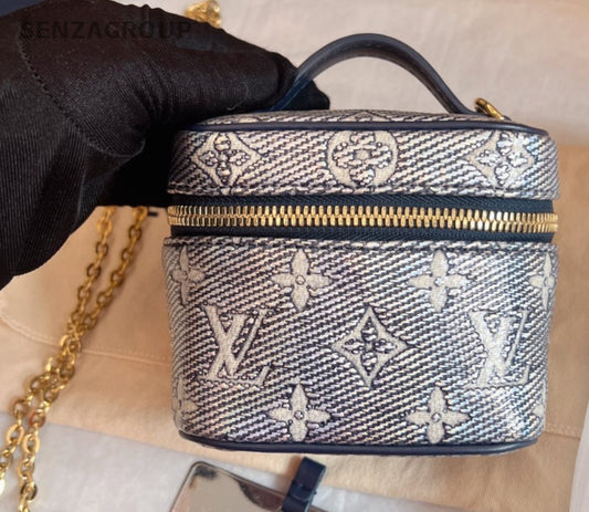 Louis Vuitton Micro Vanity Top Handle 2way Chain Shoulder Handbag Women
