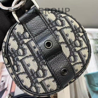 Dior Oblique Roller Black Silver Hardware Shoulder Bag Classic