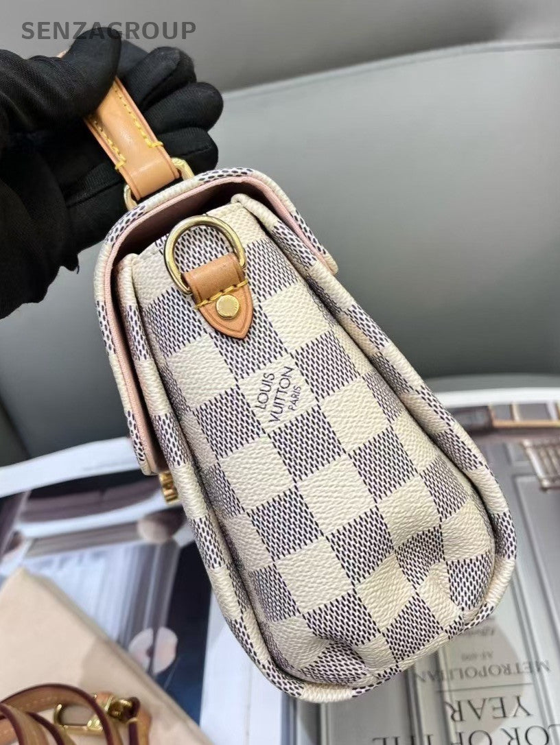 Louis Vuitton Croisstte Damier Ebene Top Handle 2way Shoulder Handbag Women