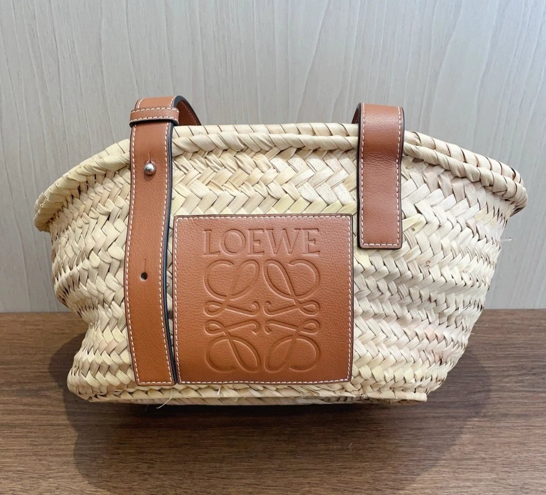 Loewe Basket Tote Top Handle Bag Shoulder Bag Excellent