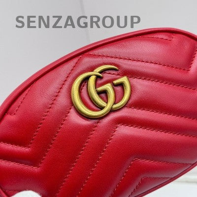 Gucci Red Gold Marmont Shoulder Crossbody Bag Classic Fashion Women