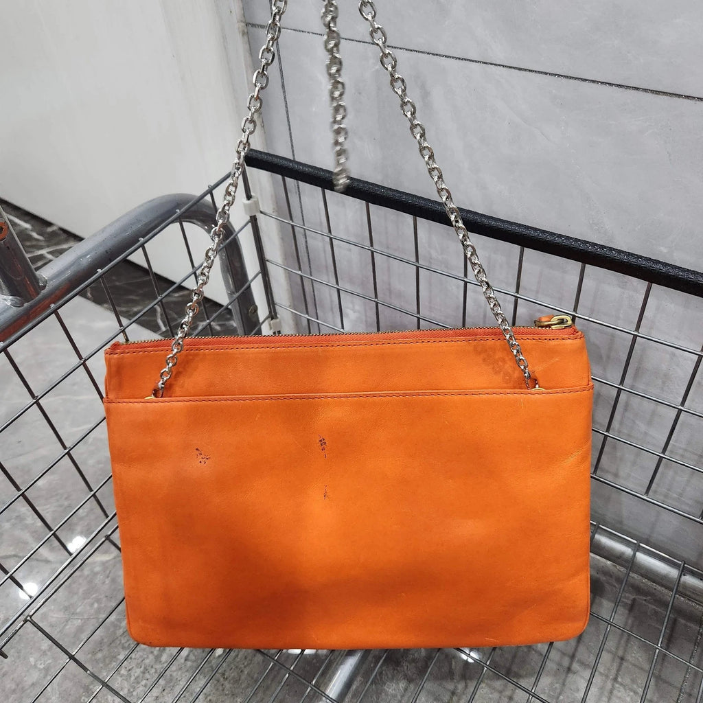 MCM Orange Clutch Shoulder Crossbody For Women