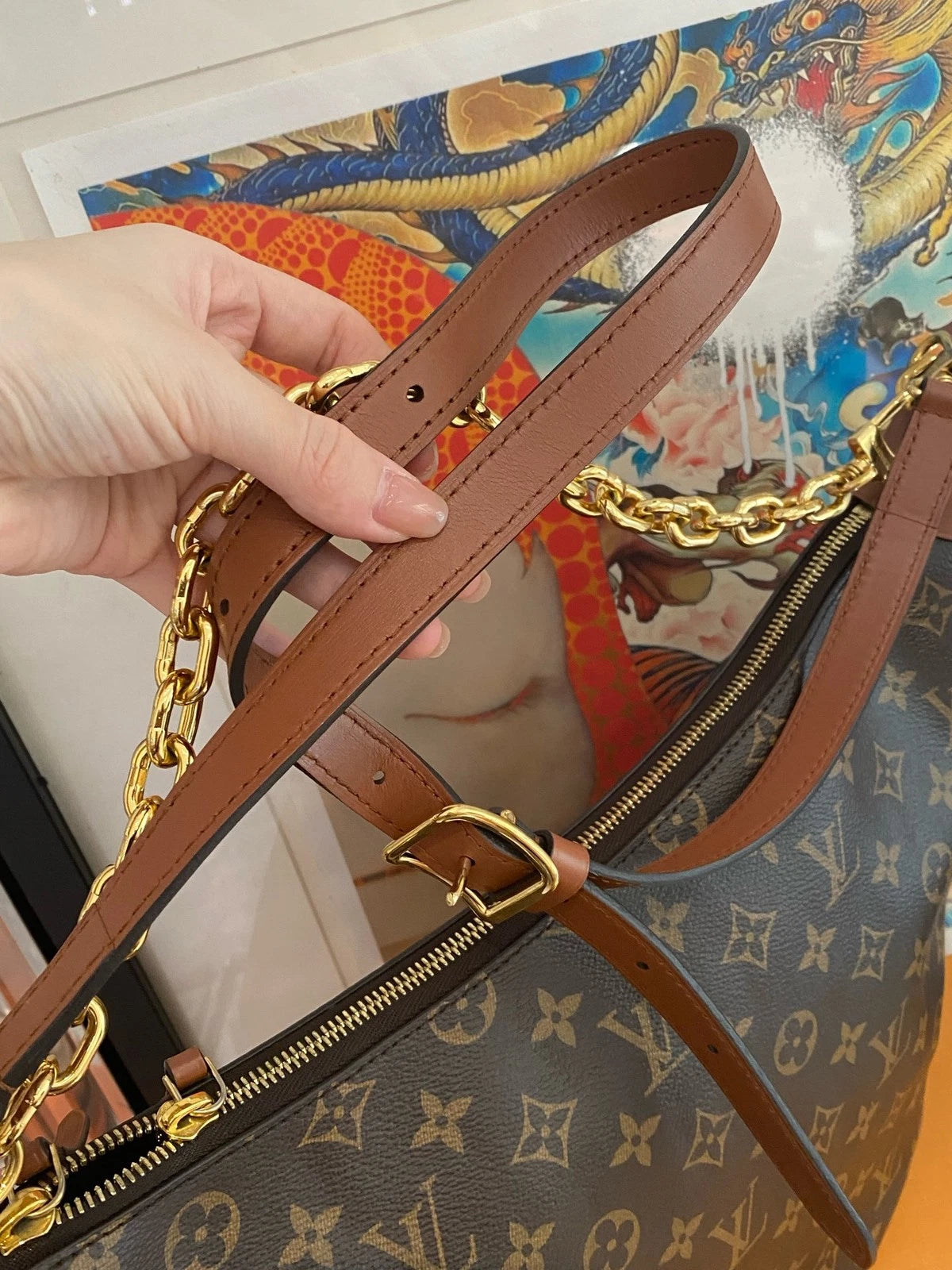 Louis Vuitton Loop Monogram Canvas Shoulder Bag Excellent