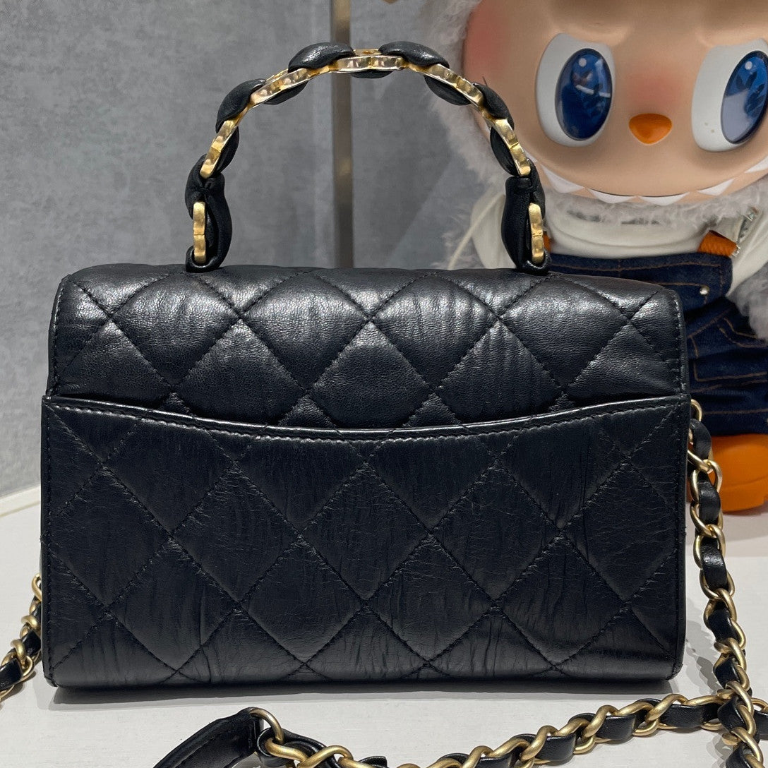 Chanel 21S Quilted Chain Shoulder Crossbody Bag - Classic Women's Fashion