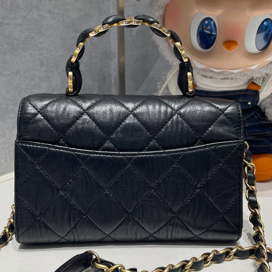 Chanel 21S Quilted Chain Shoulder Crossbody Bag - Classic Women's Fashion