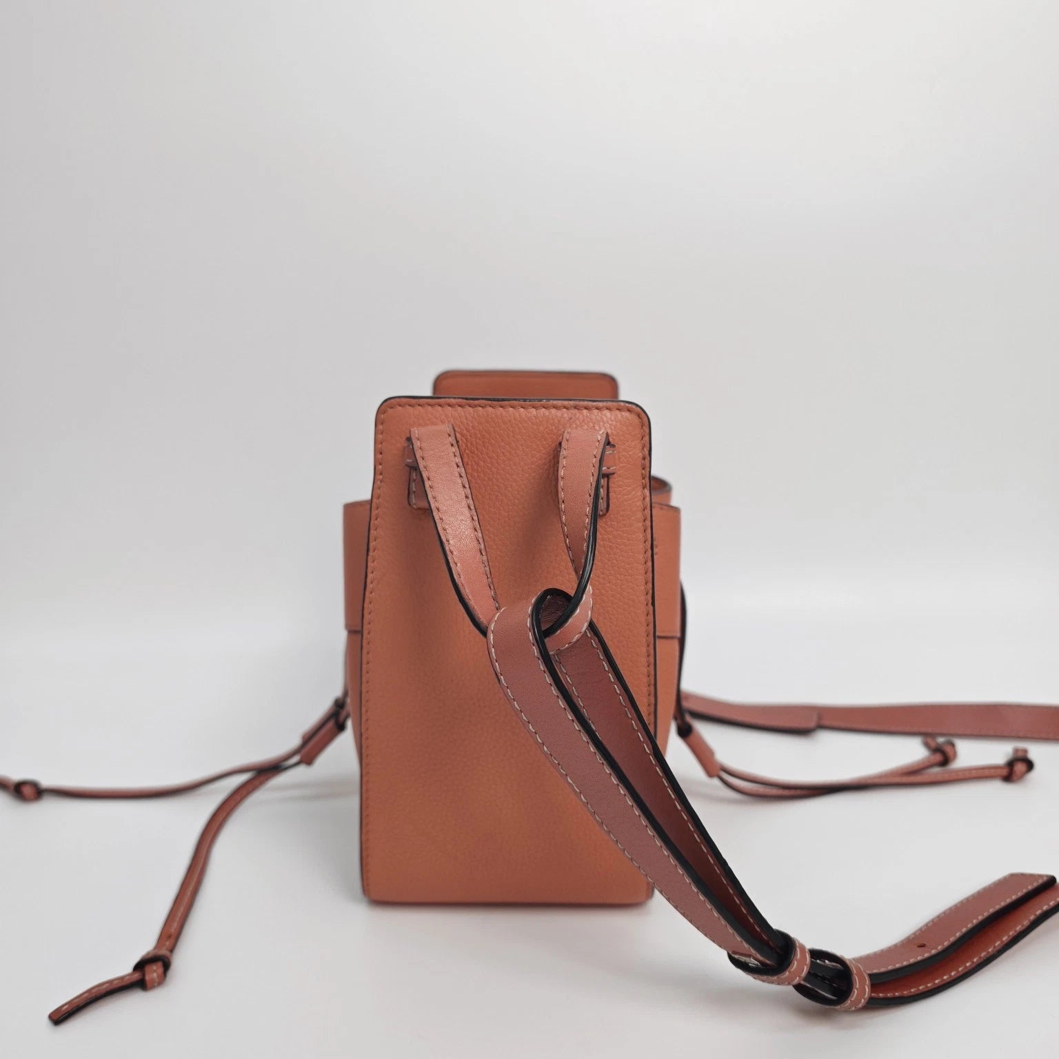 Loewe Mini Hammock Brick Red Leather Shoulder Crossbody Bag For Women