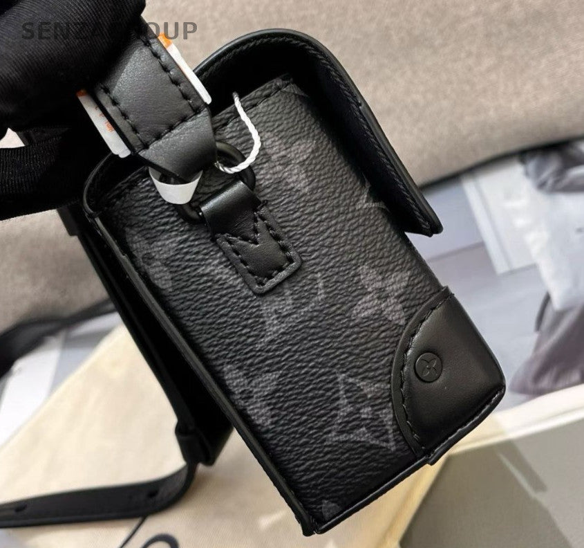 Louis Vuitton Steamer Mini Monogram Crossbody Black Unisex Adults Classic