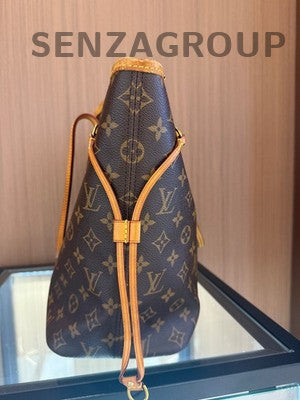 Louis Vuitton Monogram Neverfull MM Tote Bag Brown Classic Women's