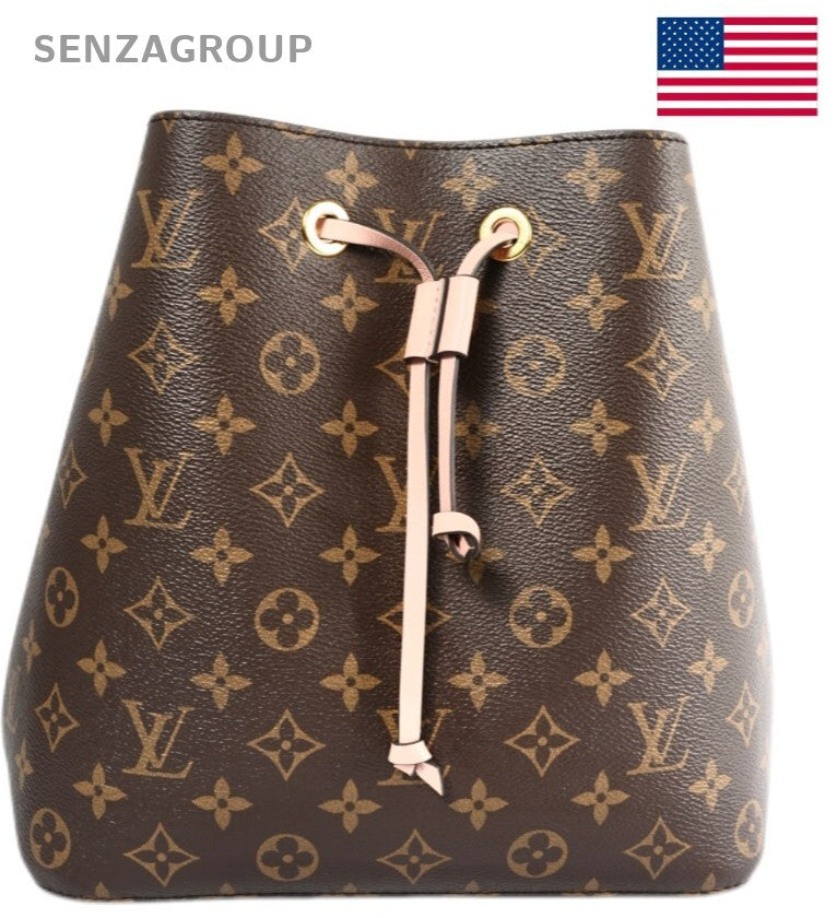 LOUIS VUITTON NEONOE  MONOGRAM ROSE POUDRE CANVAS BUCKET BAG M44022