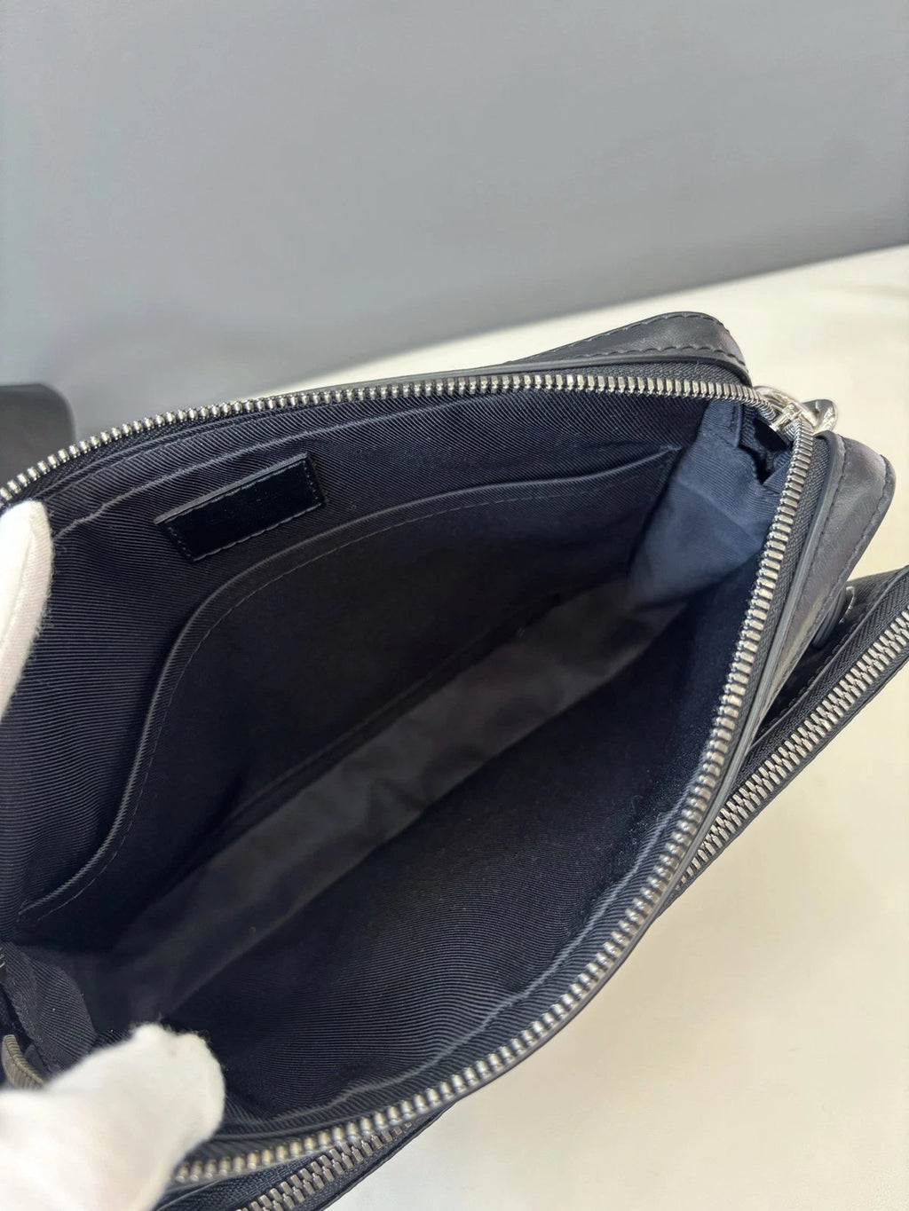 Louis Vuitton Trio Monogram Canvas Black Shoulder Bag Crossbody Messenger Bag