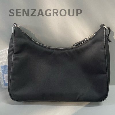 Prada Nylon Black Silver Chain Shoulder Bag - Classic Women's Fashion