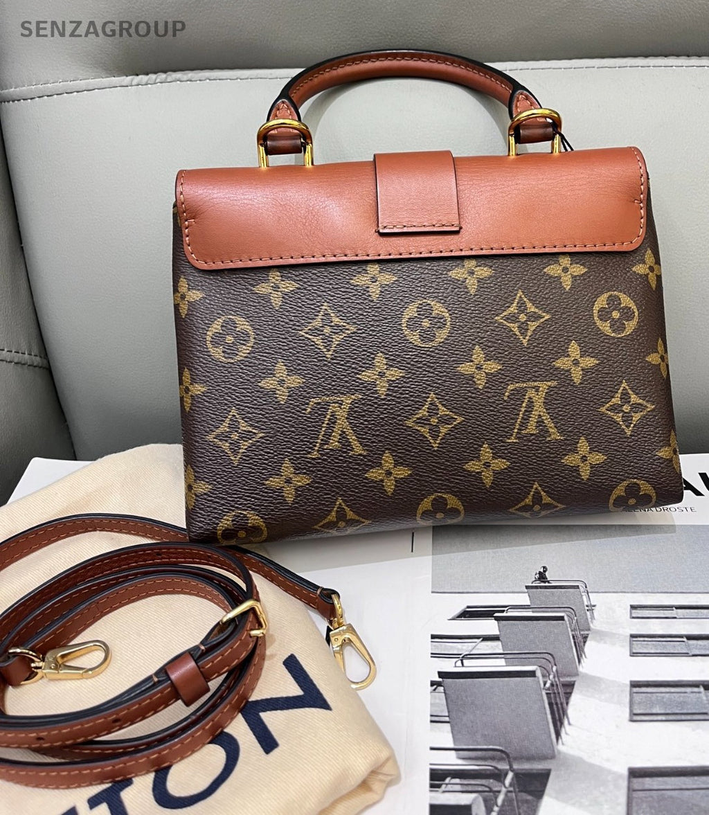 Louis Vuitton Locky BB Monogram Top Handle 2way Shoulder Handbag Brown Women