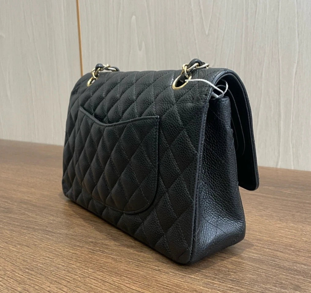 Chanel Classic Flap MM Turn Lock Shoulder Bag Crossbody Bag Women