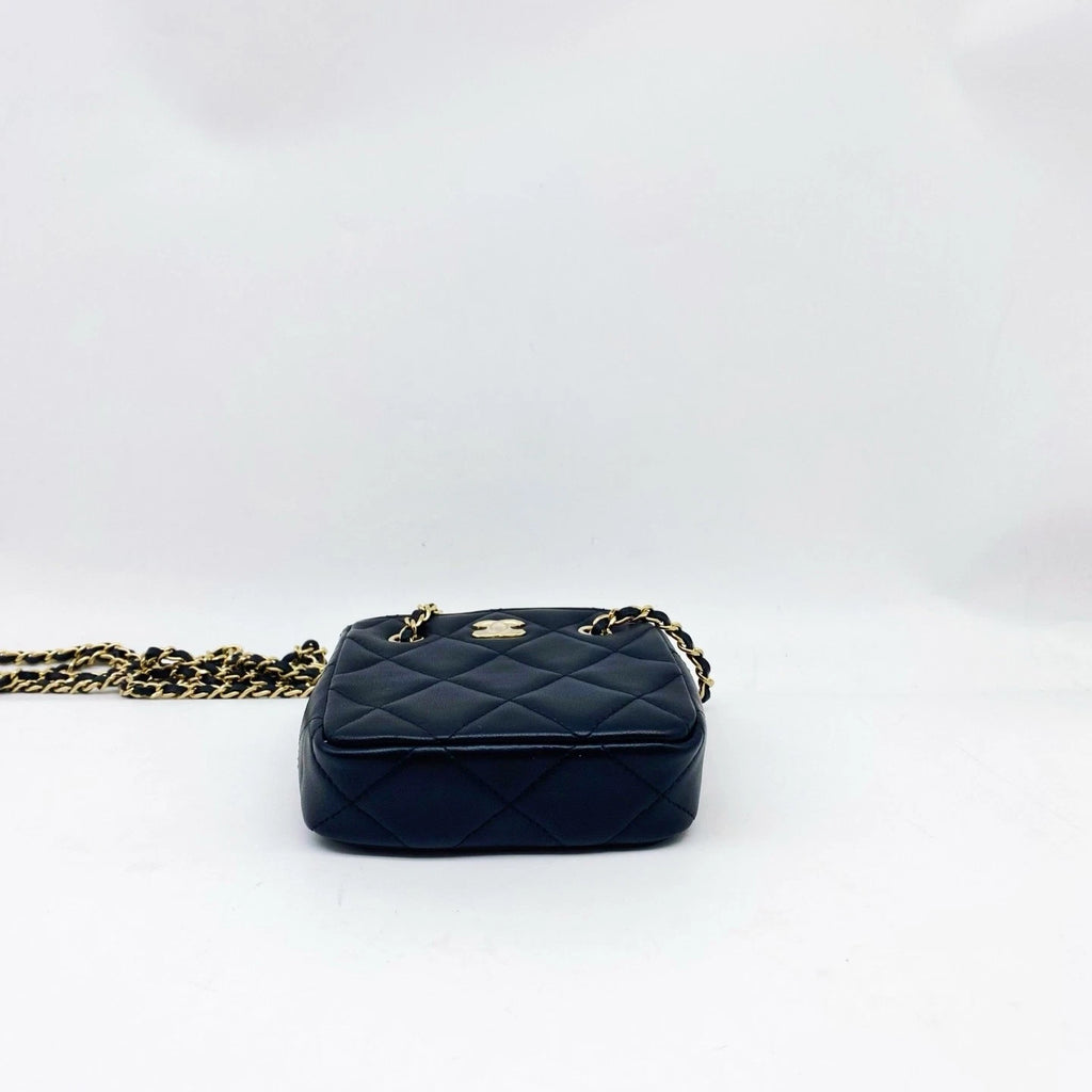 CHANEL Black Mini Chain Crossbody Bag For Women