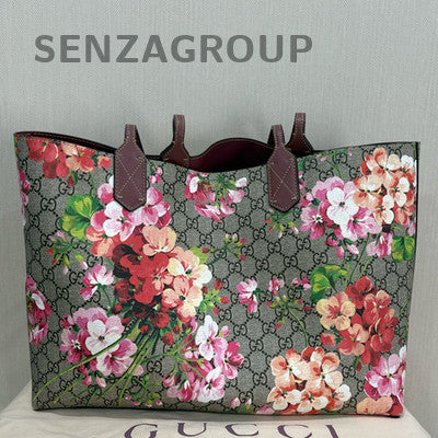 GUCCI Peltole Medium Tote Shoulder Bag Beige Purple Fashion Women
