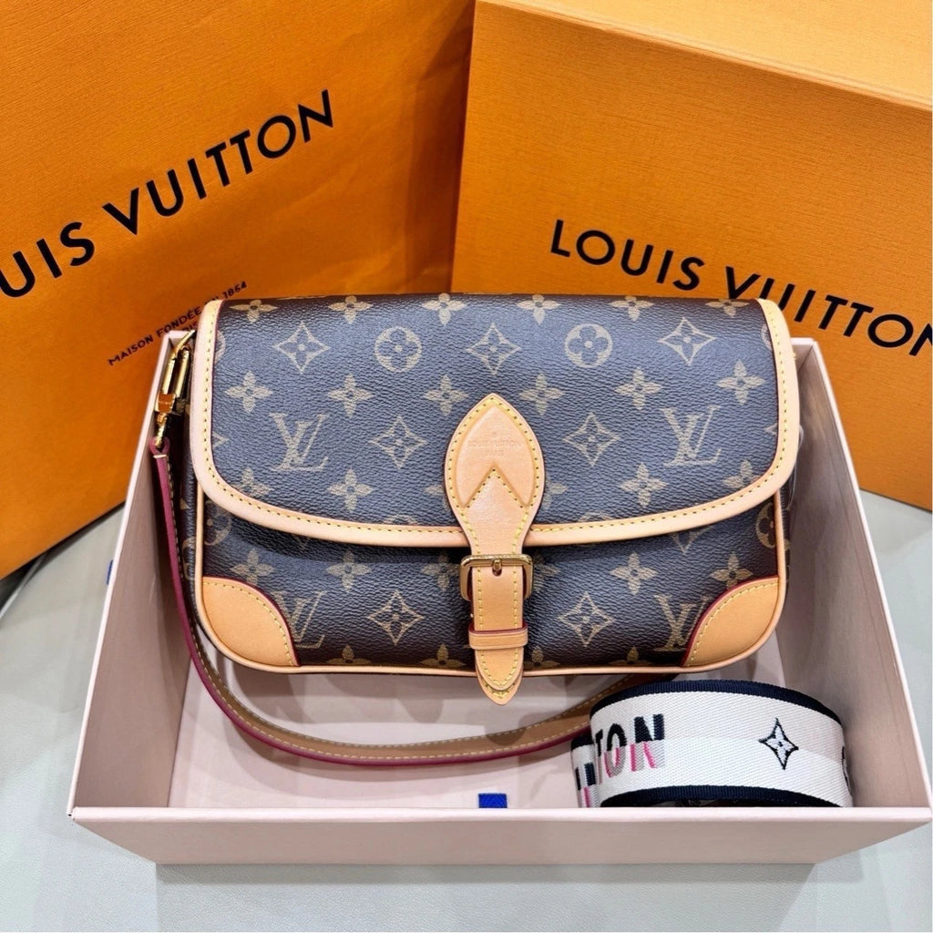 Louis Vuitton Diane Monogram Canvas Shoulder Bag Crossbody