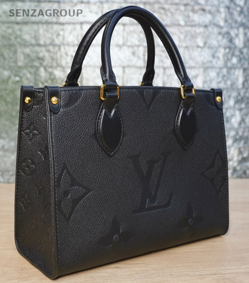LOUIS VUITTON black Monogram Empriente ON THE GO PM CHIP VERSION