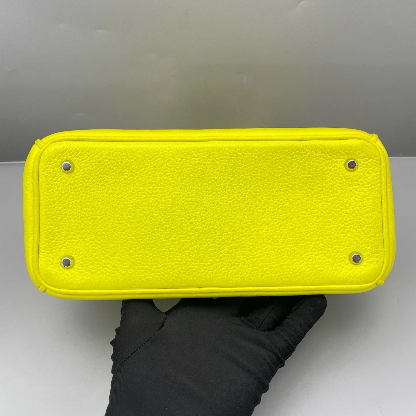 Dior Small Yellow Leather Top Handle Bag For Women