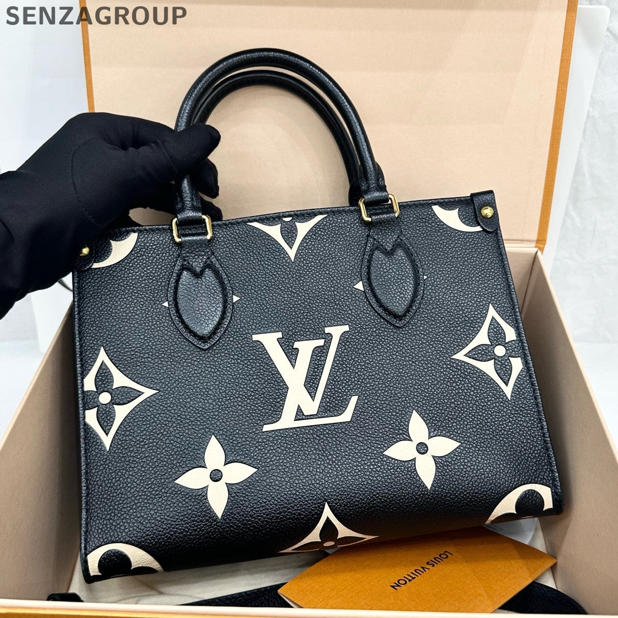 Louis Vuitton Onthego Small Leather Tote Bag - Classic Women's Handbag