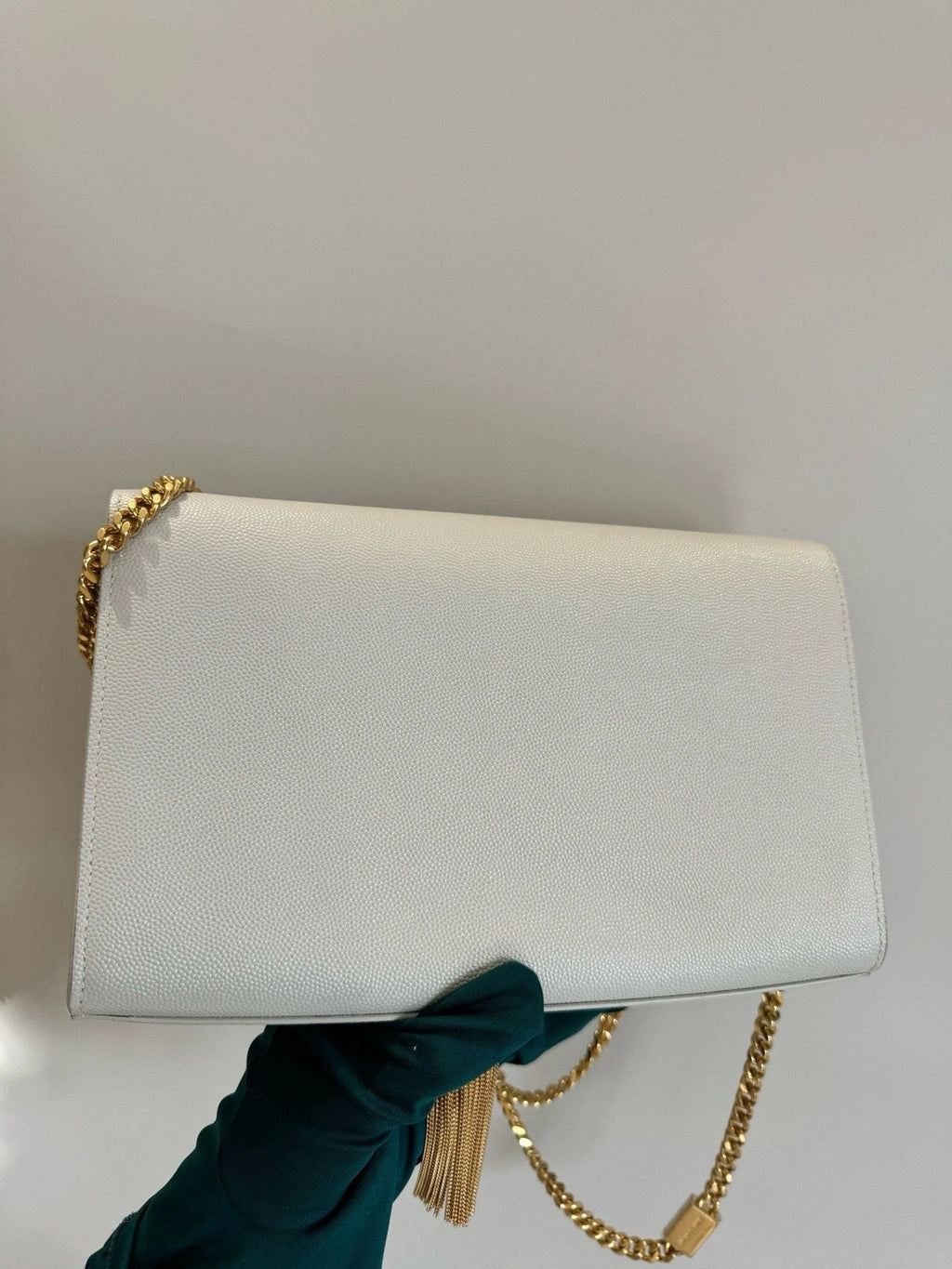 Saint Laurent Kate Grainy Leather Tassel Shoulder Crossbody For Women