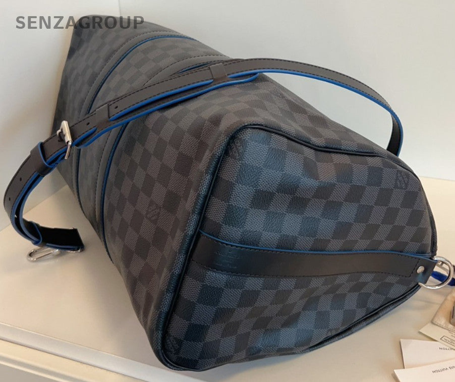 Louis Vuitton Damier Ebene Black Keep all 45 Top Handle Travel bag