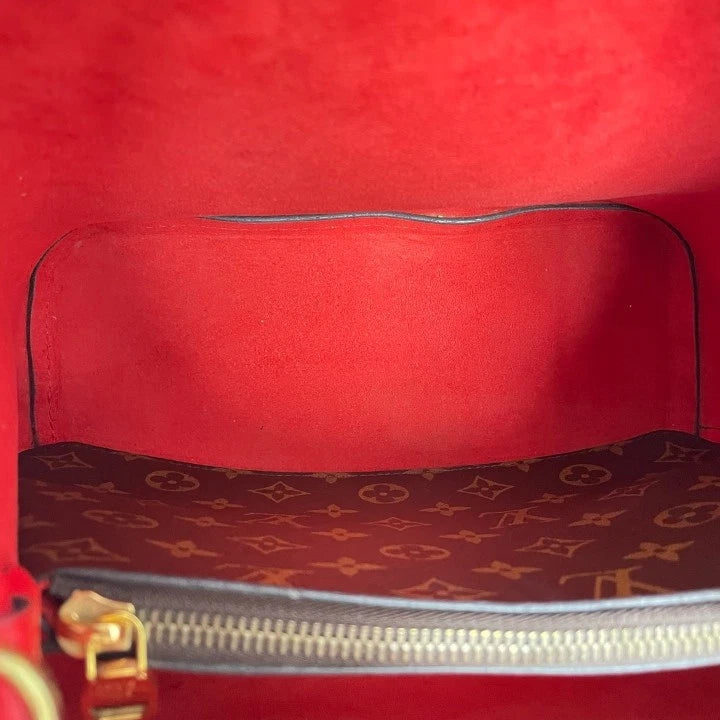 Louis Vuitton Neonoe Monogram Canvas Red Bucket Bag For Women