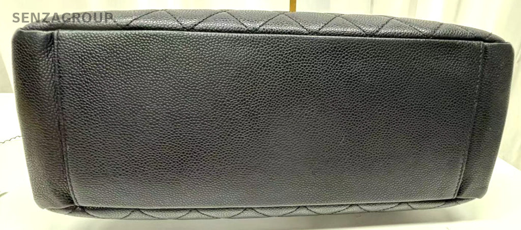 CHANEL Black Silver MatelasseChain GST  Shoulder Bag Tote