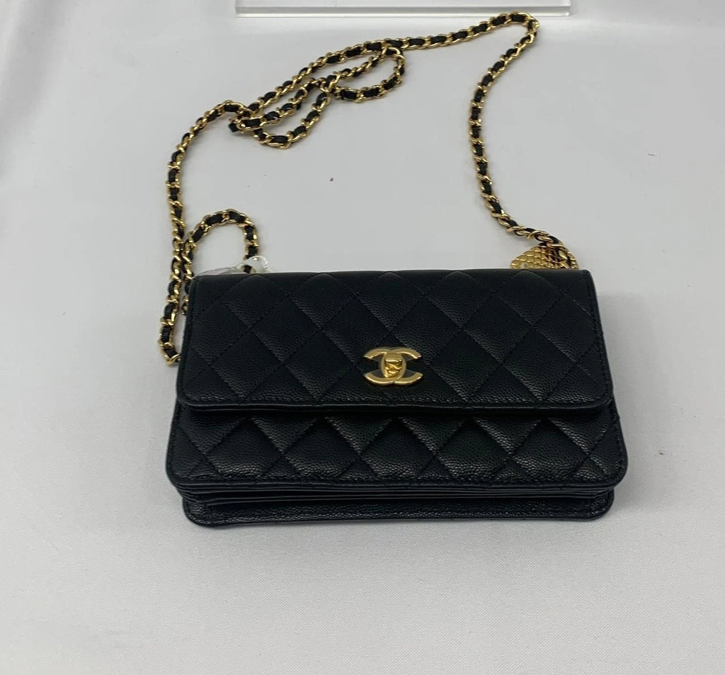 CHANEL Large Logo Leather Shoulder Bag For Women