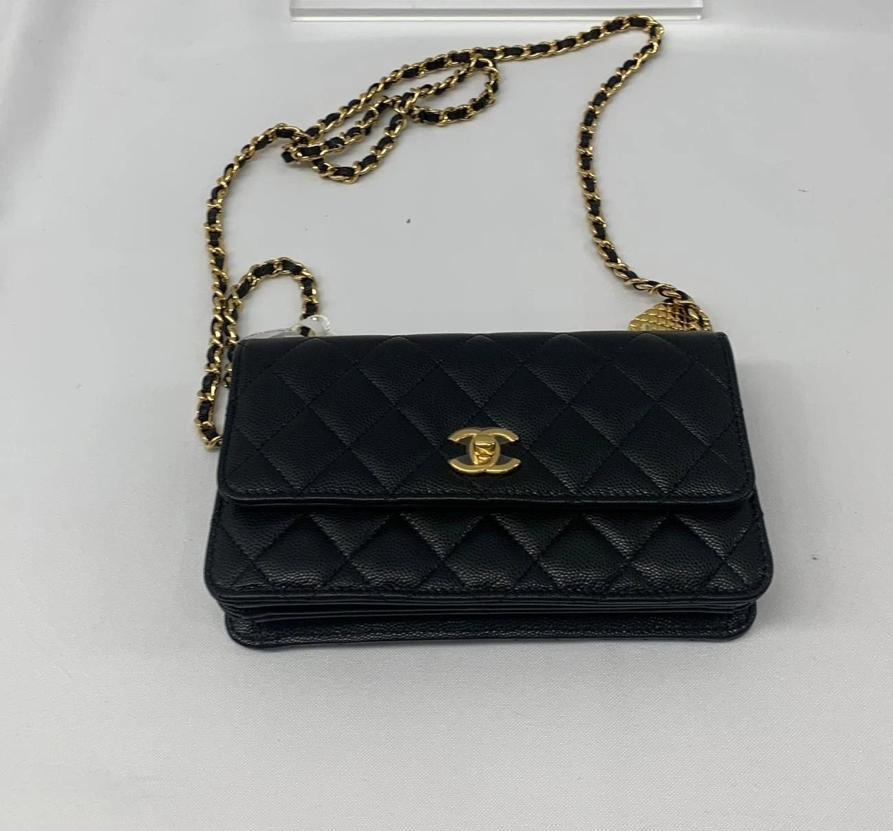 CHANEL Large Logo Leather Shoulder Bag For Women