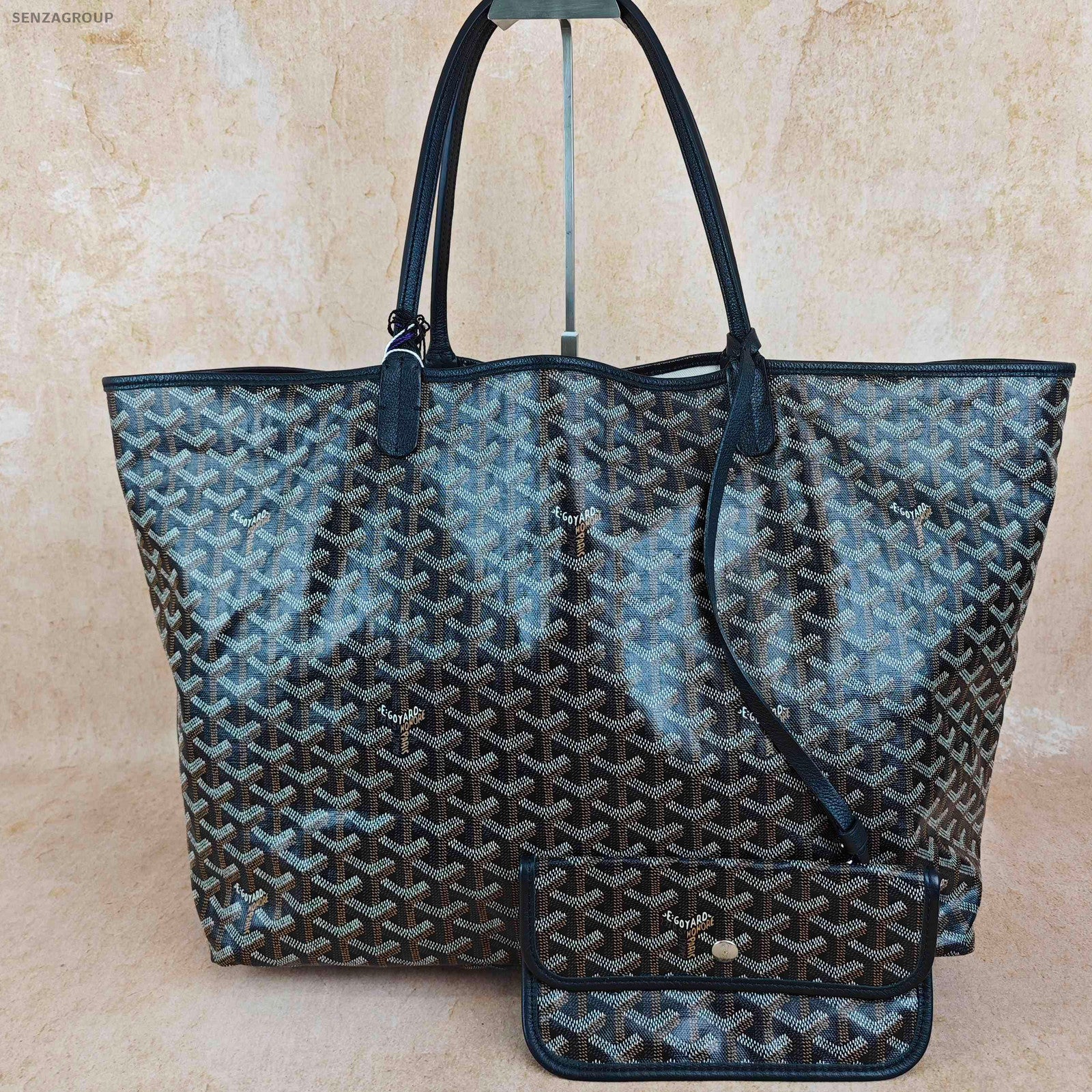 Goyard Black Tote Bag Large Shopping Shoulder Bag Women Classic