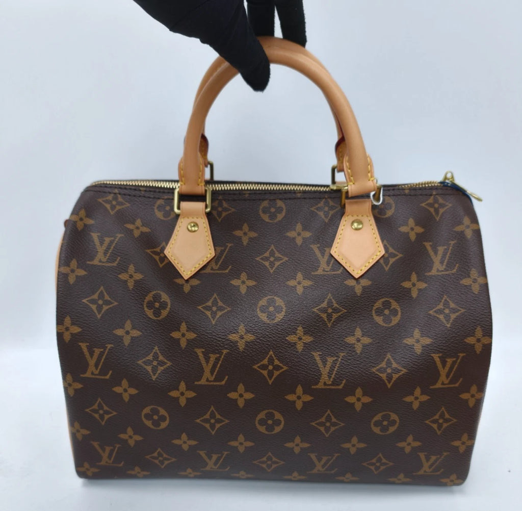 Louis Vuitton Speedy30 Monogram Handbag 2-Way Shoulder Bag Crossbody Excellent