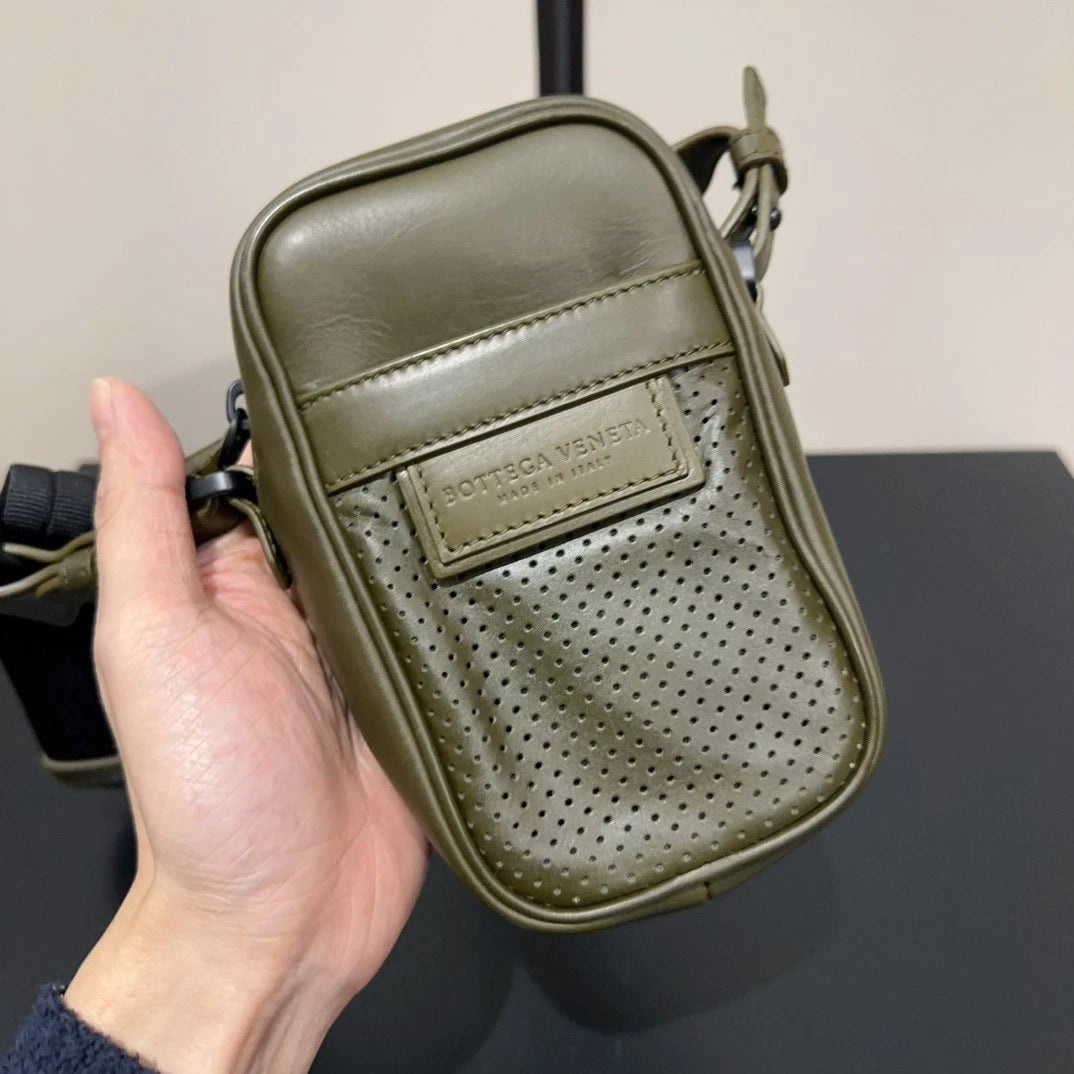 Bottega Veneta Leather Crossbody Chest Phone Bag For Women