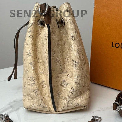 Louis Vuitton Moon Goddess Monogram Bucket Bag Beige Silver Women's Fashion