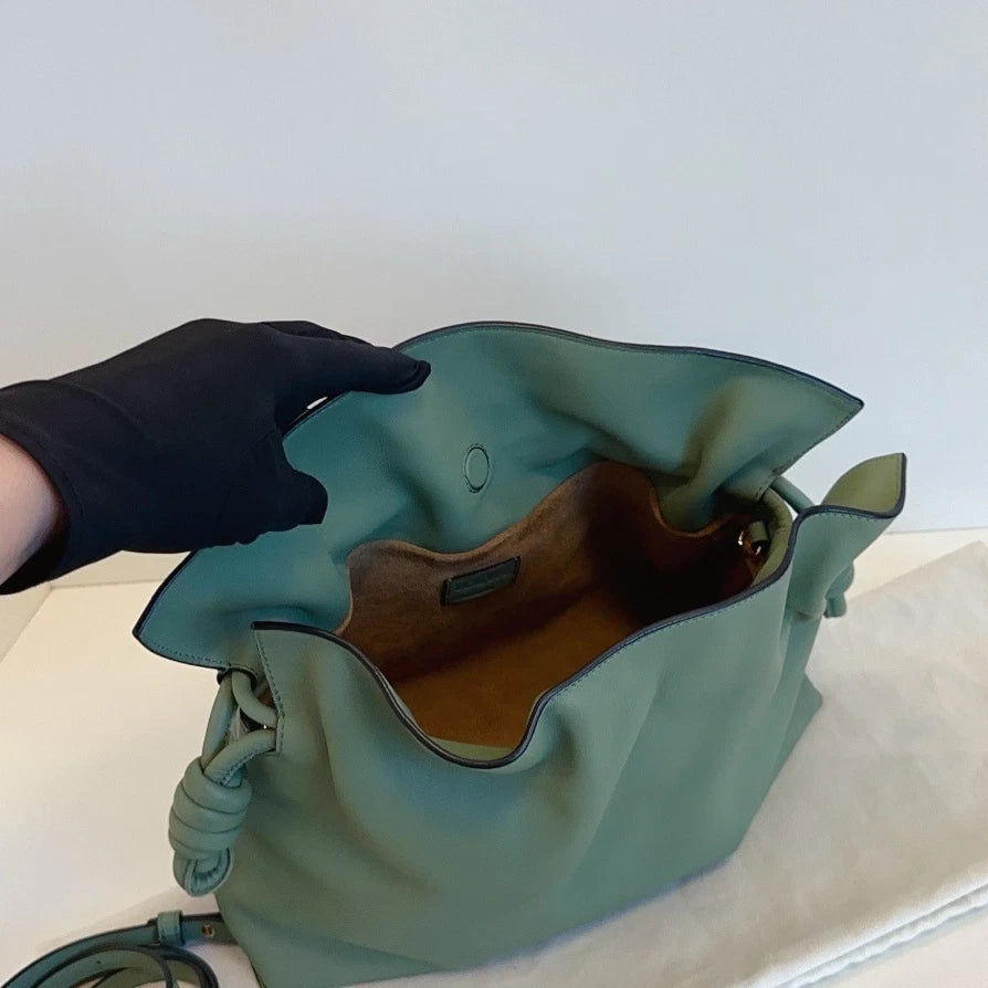 Loewe Flamenco MM Shoulder Crossbody Bag Green Women Fashion