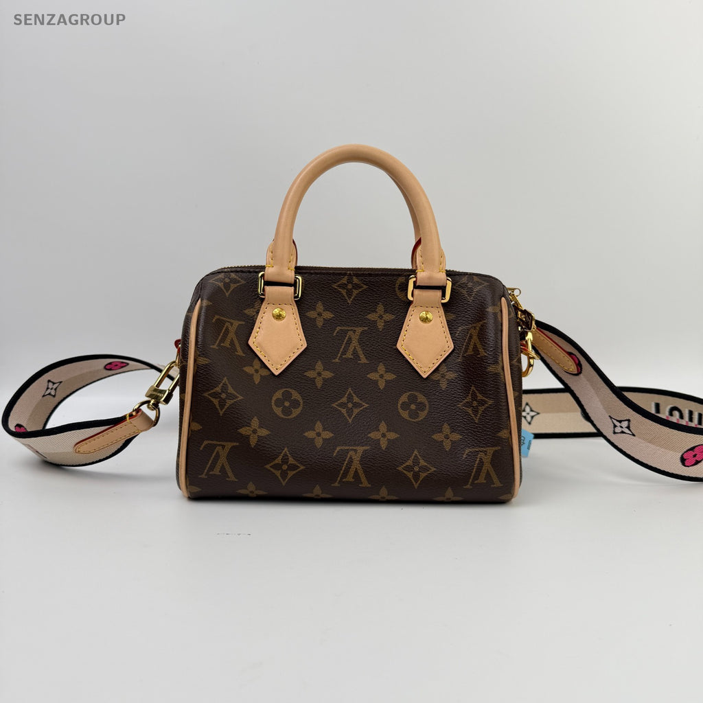 SJ0001  Louis Vuitton Speedy Duffle Brown Canvas/Leather