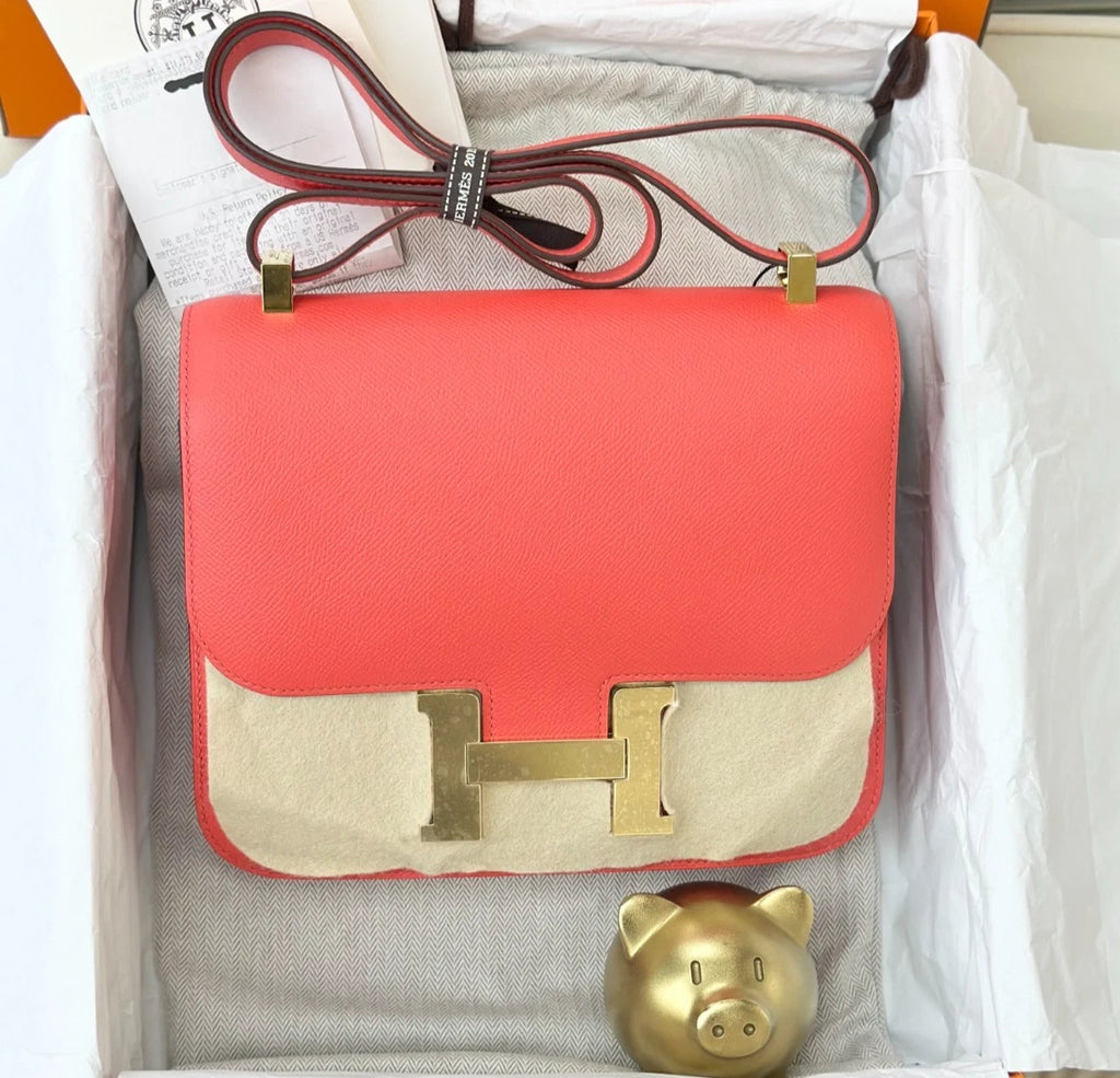 Hermes Constance24 Epsom Shoulder Bag Crossbody Bag Women Fashion S