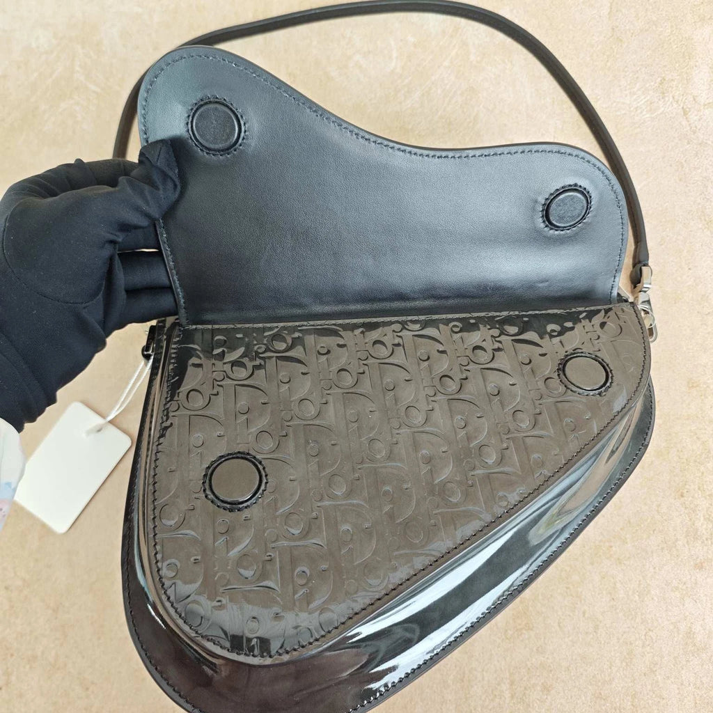 Dior Saddle Black Shoulder Bag Crossbody Excellent