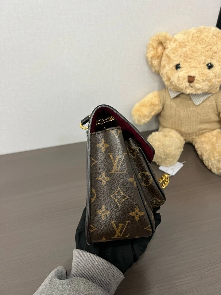 Louis Vuitton Passy Brown Monogram Canvas Shoulder Bag For Women