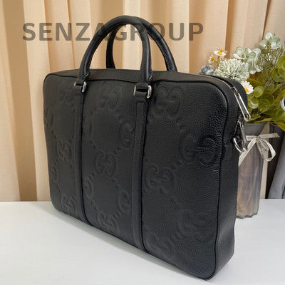 Gucci GG Monogram Briefcase Messenger Bag for Men - Classic Design